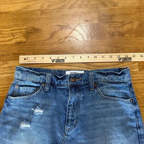 Pistola Ryder Medium‎ Wash High-Waisted Denim Mini Skirt Size 27 - Picture 5 of 6